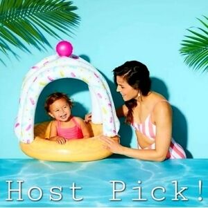 Big Mouth Ice Cream Cone Cutie Lil' Canopy Float Baby Infant Toddler Pool Swim